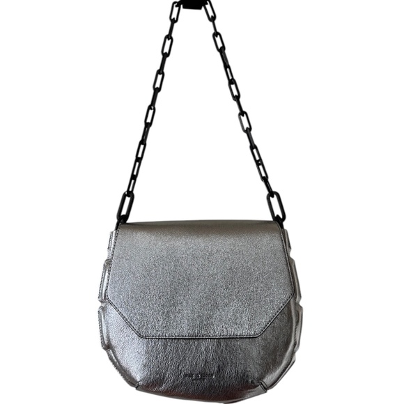 Rag & Bone Sadie Silver Metallic Leather Bag - NWT - Gorgeous Bag! - Picture 3 of 10